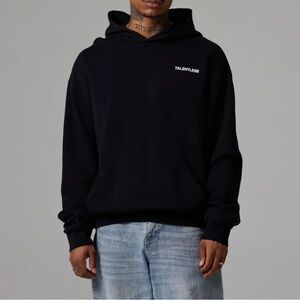 TALENTLESS Black Heavyweight Hoodie Unisex